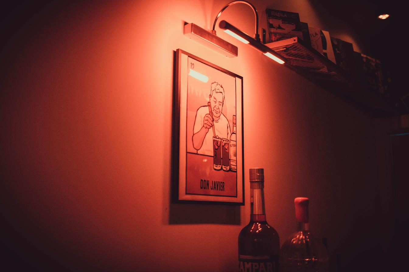 Don Javier poster at Agave Cocktail Lab